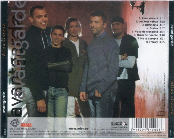 Avantgarde – Alina visează album cover, back